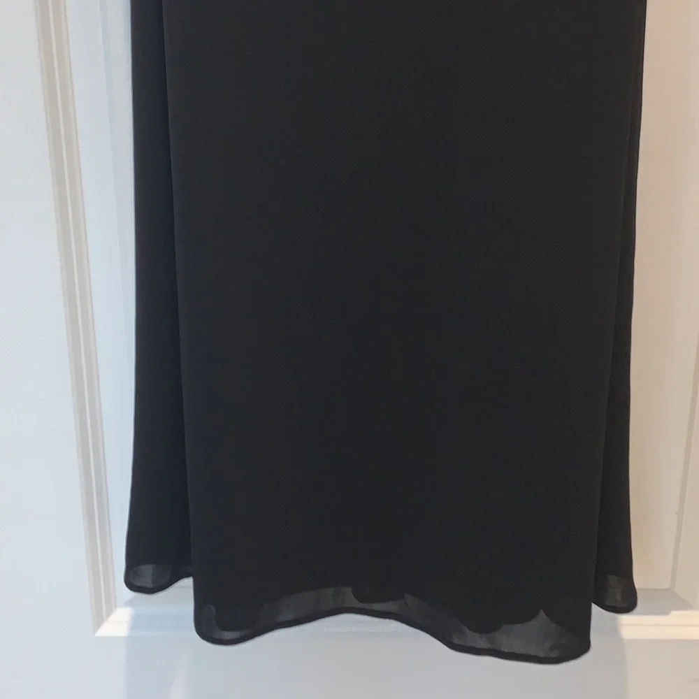 NWOT Laundry by Shelli Segal Strappy Twist Front Chiffon Maxi Dress 6